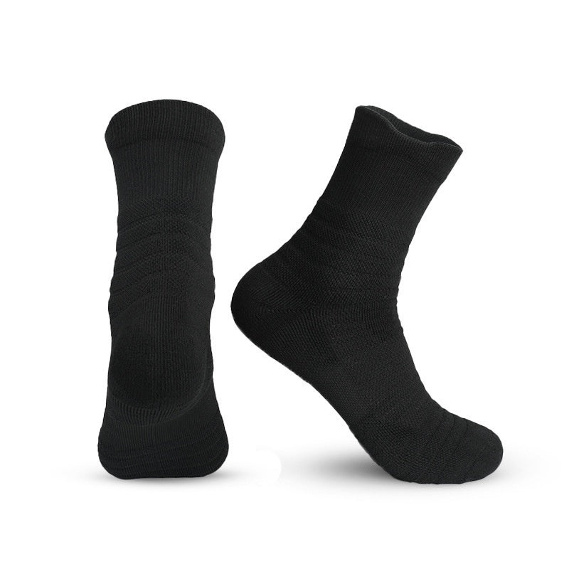 Full Reset Supply Compression Calf Sleeves, worn